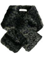 Charlotte Simone Animal Print Scarf - Green