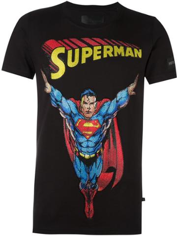 Philipp Plein 'superman' T-shirt, Men's, Size: Xxl, Black, Cotton/glass