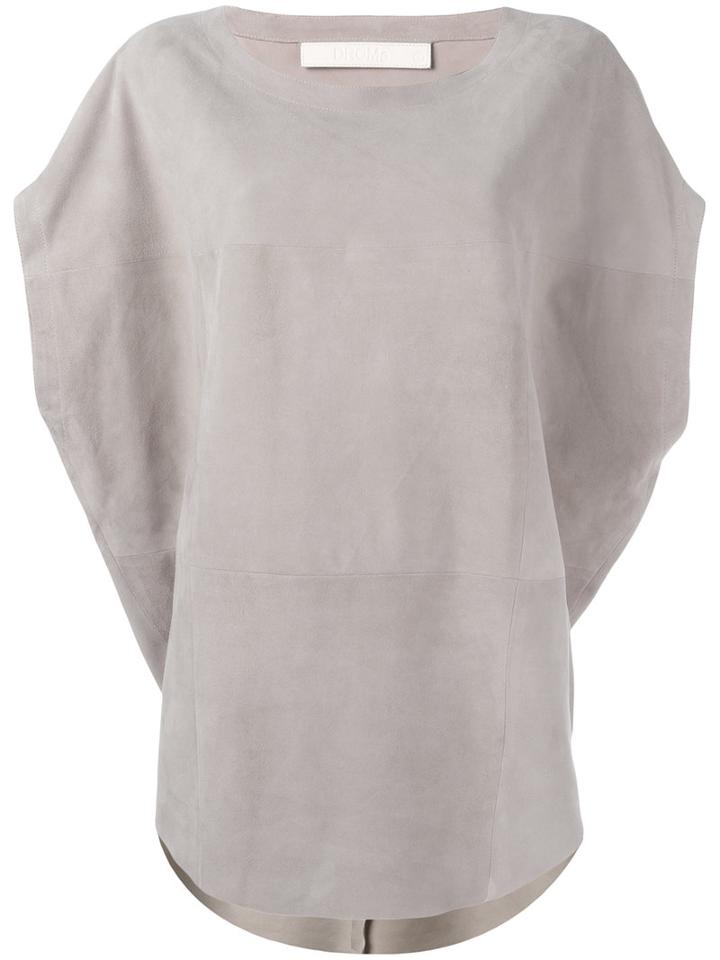 Drome Panelled Blouse, Women's, Size: Small, Nude/neutrals, Leather