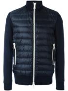 Moncler Padded Front Zip-up Jacket, Men's, Size: Medium, Blue, Cotton/polyamide/polyester