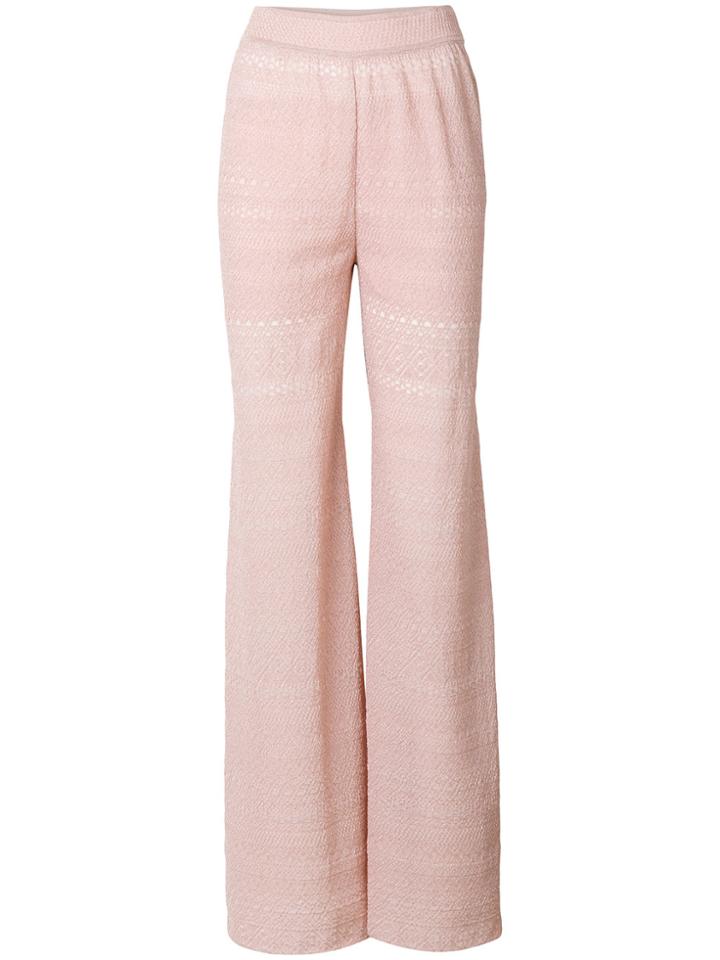 M Missoni Wide Leg Trousers - Pink & Purple