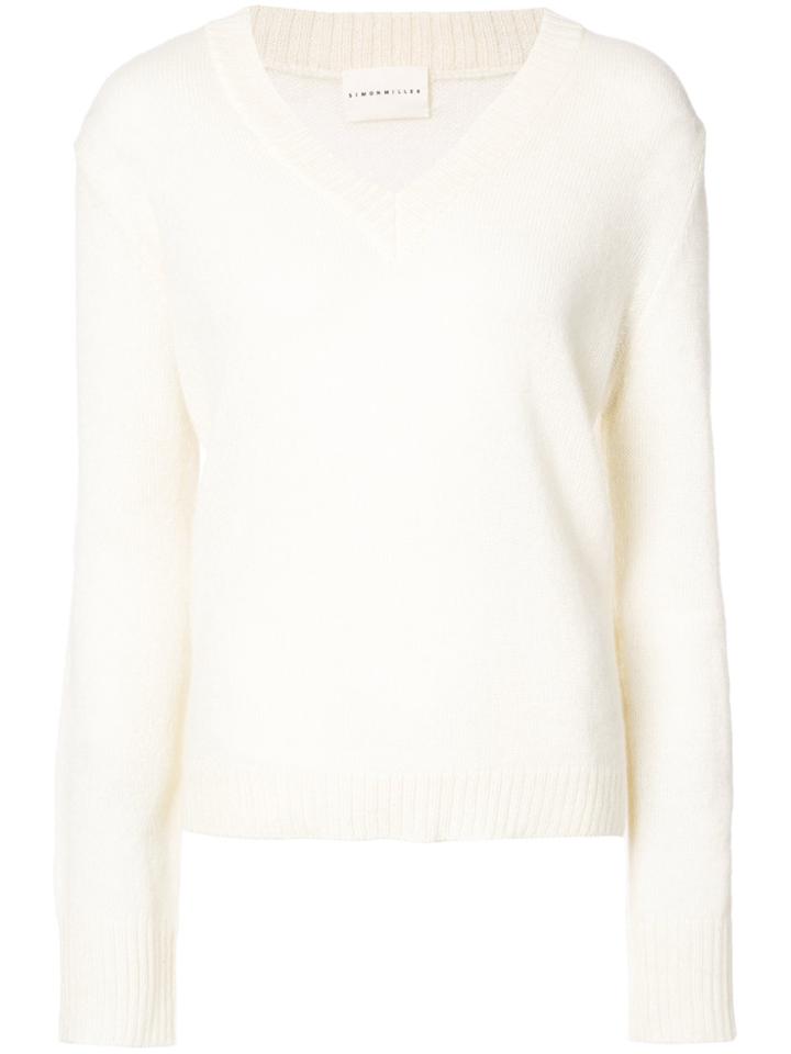 Simon Miller V-neck Jumper - White