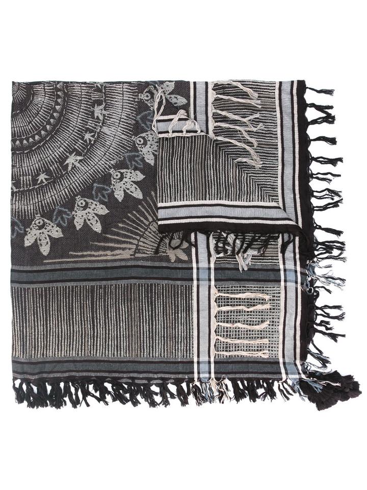 Zadig & Voltaire Tasseled Scarf, Women's, Black, Viscose