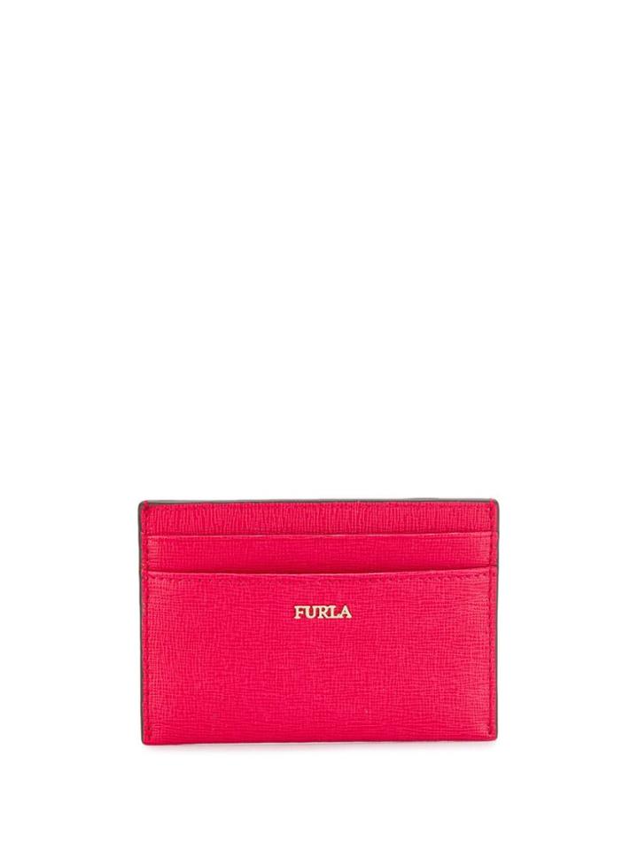 Furla Logo Plaque Cardholder - Pink