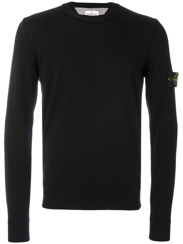 Stone Island Crew Neck Sweater - Black