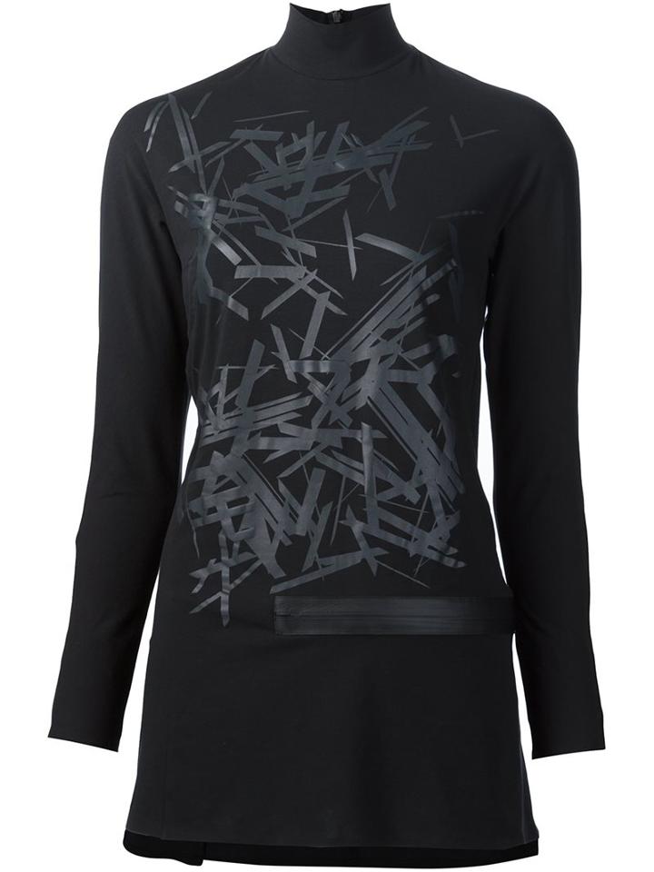 Y-3 'graphic S' Dress, Women's, Size: Small, Black, Organic Cotton/elastodiene