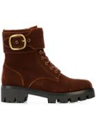 Coach Lucy Lace Up Boots - Brown