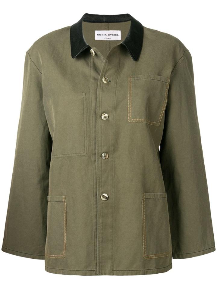 Sonia Rykiel Fitted Shirt Jacket - Green