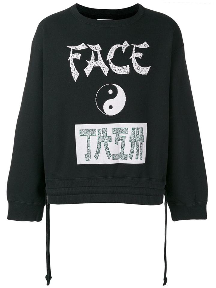 Facetasm Ying Yang Sweatshirt - Black