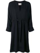 Cecilie Copenhagen - V-neck Dress - Women - Cotton - 1, Women's, Black, Cotton