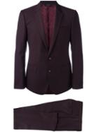 Dolce & Gabbana Formal Suit, Men's, Size: 46, Red, Cupro/viscose/virgin Wool