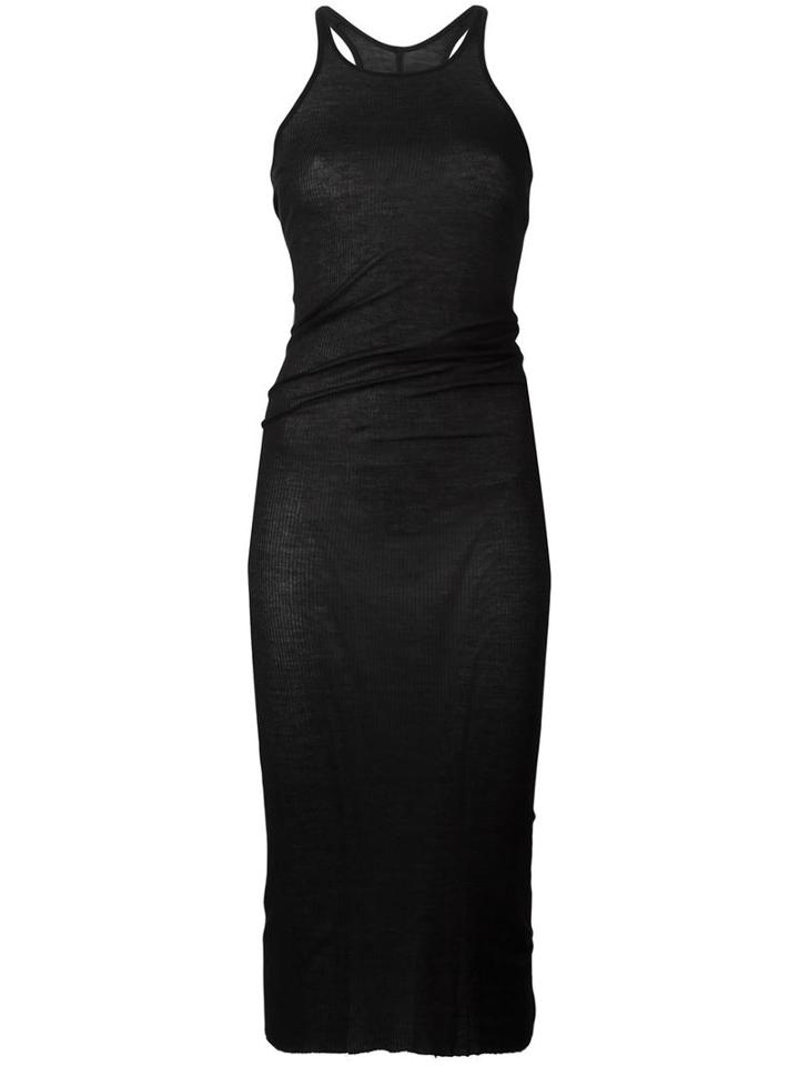 Rick Owens Tank Dress, Women's, Size: 38, Black, Silk/viscose
