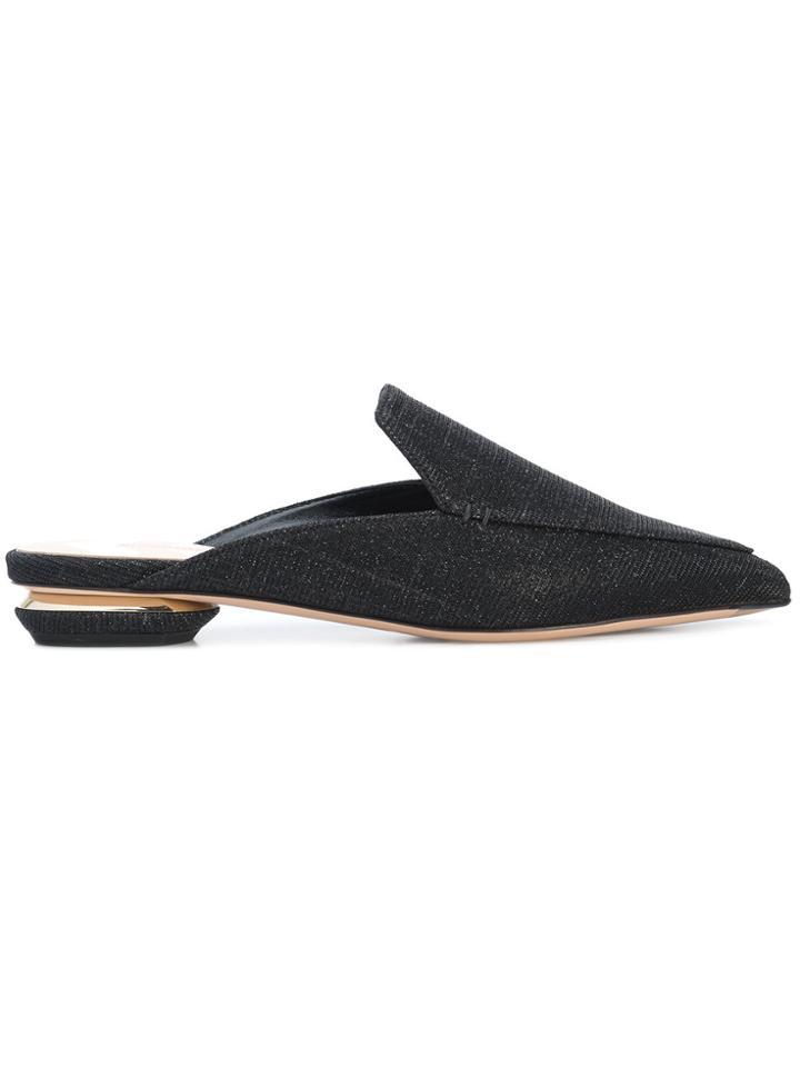Nicholas Kirkwood Beya Flat Mule - Black