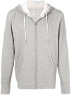 Rag & Bone Zipped Hooded Sweatshirt - Grey