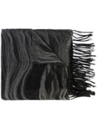 Yohji Yamamoto Tonal Scarf - Black