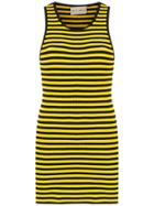 Andrea Bogosian Striped Slim Fit Dress - Black