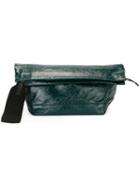 Marni Oversized Bundle Clutch, Women's, Green, Calf Leather