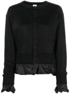 Comme Des Garçons Noir Kei Ninomiya Satin Layered Effect Knitted