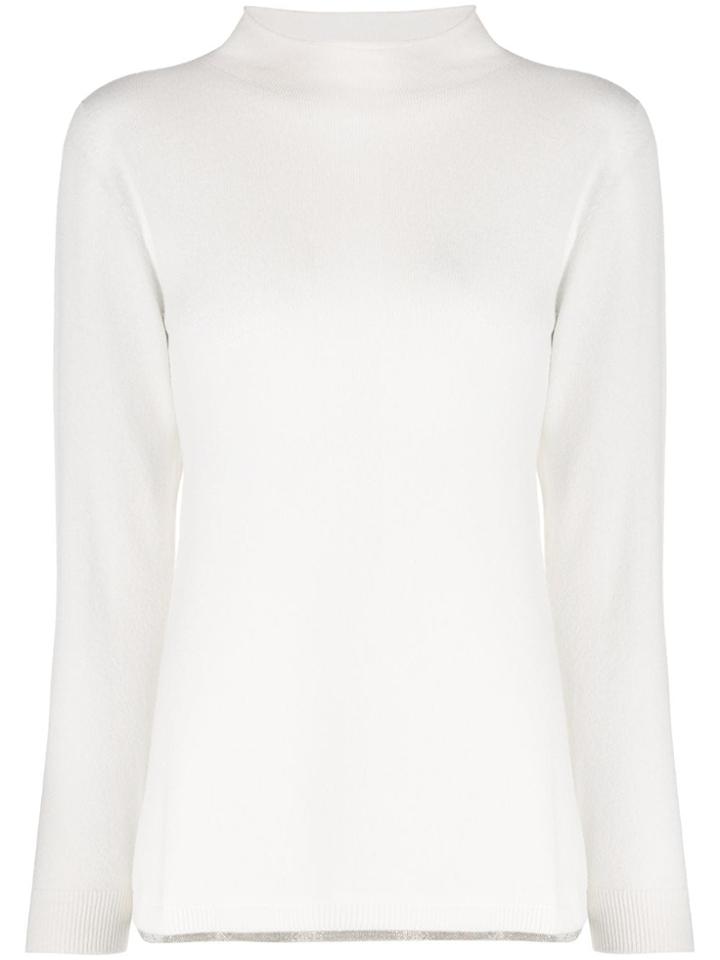 Fabiana Filippi Funnel Neck Slim-fit Jumper - Neutrals