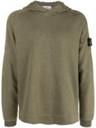 Stone Island Long-sleeve Hooded Sweater - Green