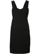Derek Lam 10 Crosby Flared Dress, Women's, Size: 6, Black, Cotton/elastodiene