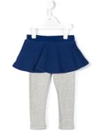 'planib' Skirt-layered Leggings, Toddler Girl's, Size: 18 Mth, Blue, Diesel Kids