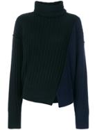 Michel Klein Wrap High Neck Jumper - Black