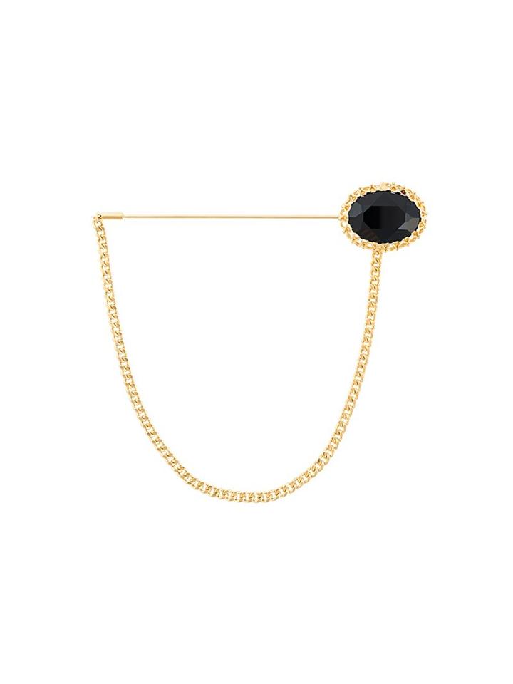 Dolce & Gabbana Crystal Brooch, Women's, Black