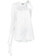 Teija Asymmetrical One-sleeve Shirt - White