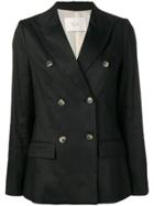 Tela Double Breasted Blazer - Black