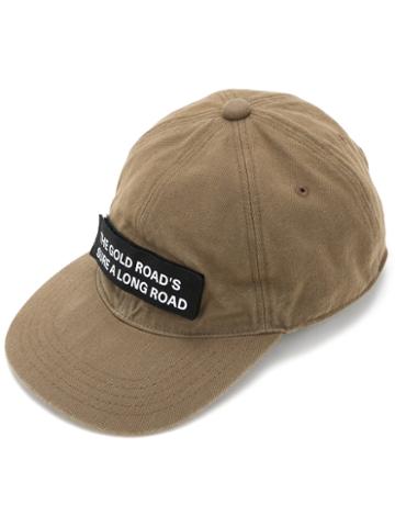 Soe - Front Patch Cap - Men - Cotton - One Size, Nude/neutrals, Cotton