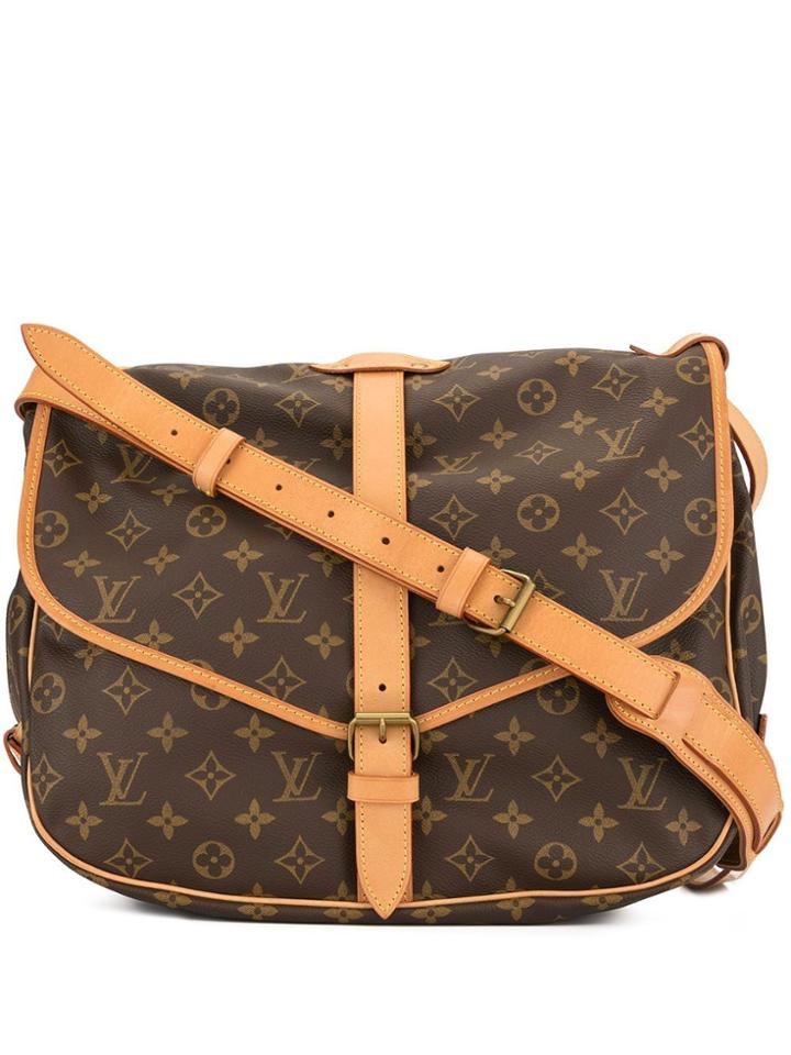 Louis Vuitton Pre-owned 1991's Saumur 35 Shoulder Bag - Brown