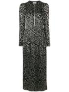 Sonia Rykiel Long Printed Dress - Black