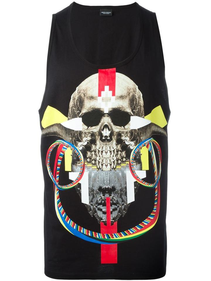 Marcelo Burlon County Of Milan Batavia Tank Top, Men's, Size: Xl, Black, Cotton