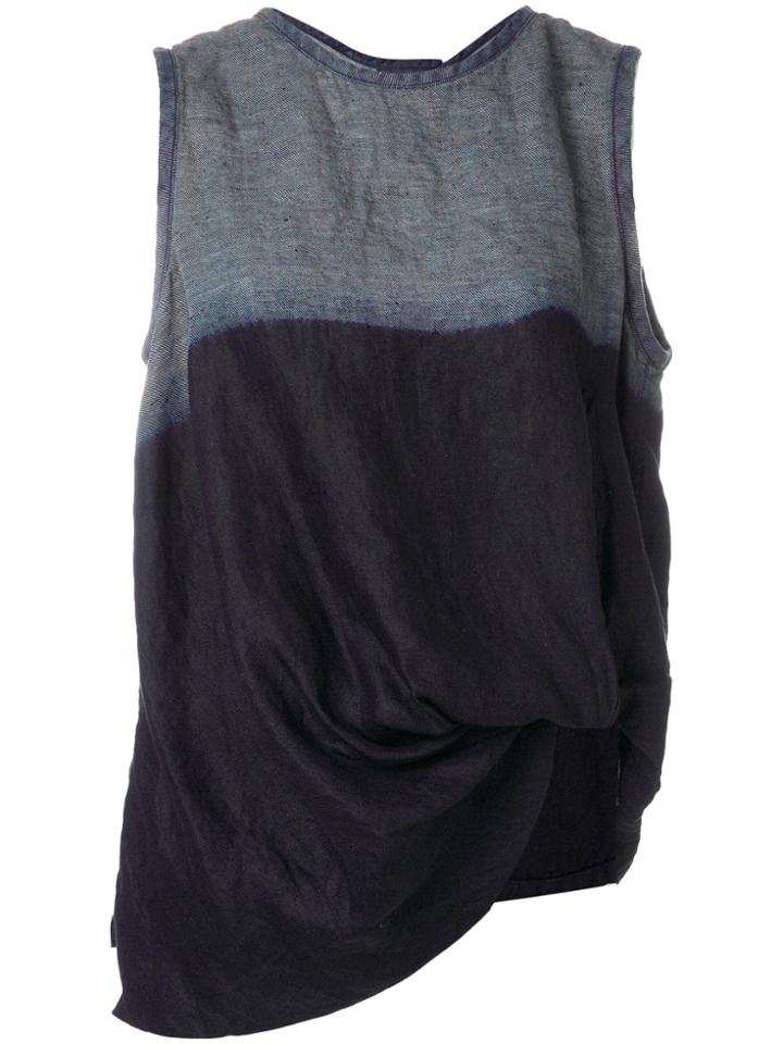 Y's Colour-block Vest Top - Blue