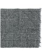 Destin Unice Check Knit Scarf - Black