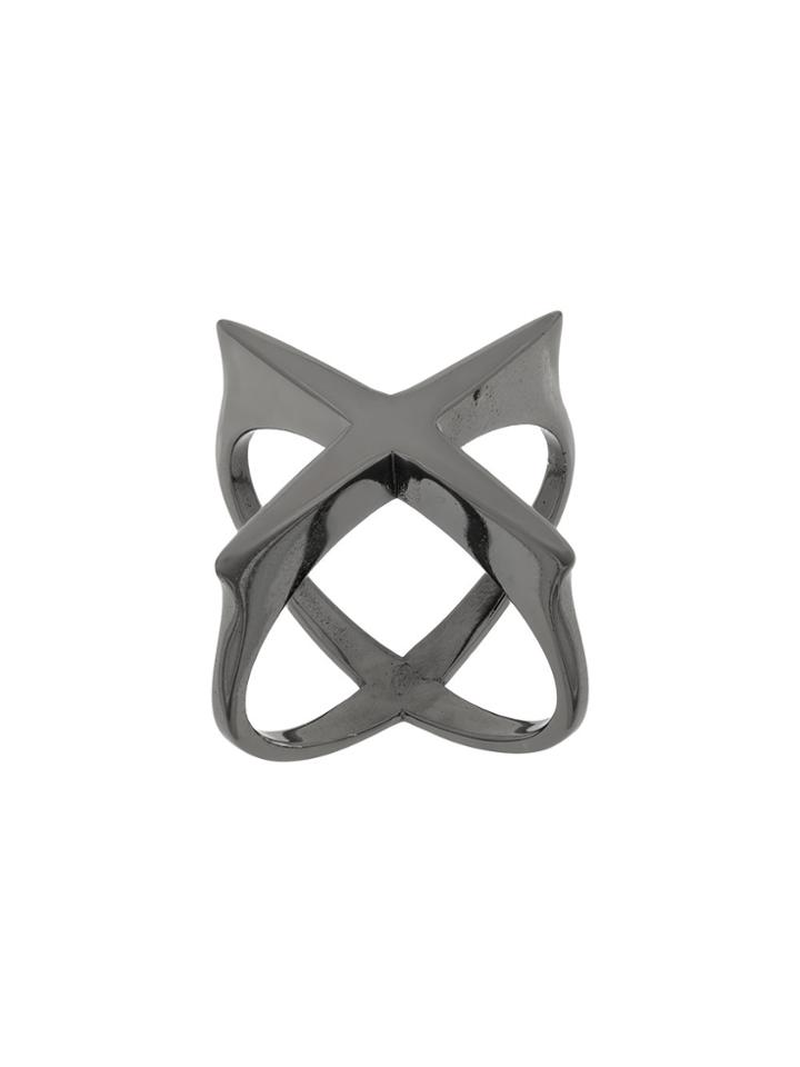 Federica Tosi Stylized Star Finger Ring - Metallic