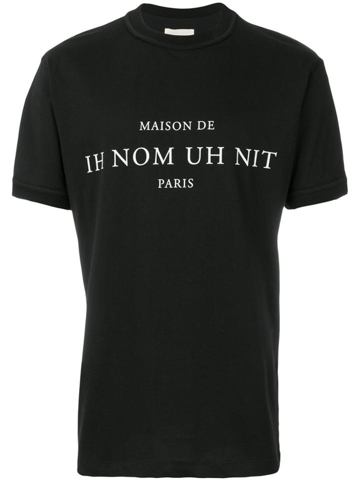 Ih Nom Uh Nit Slogan Front T-shirt - Black