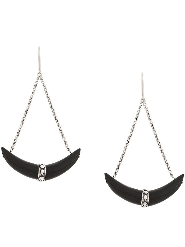 Isabel Marant Dropped Chain Earrings - Black