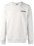 Carhartt Logo Print Sweatshirt, Men's, Size: Medium, Grey, Cotton