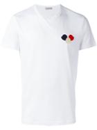 Moncler Logo Plaque T-shirt, Men's, Size: Xxl, White, Cotton