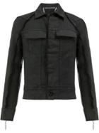 Cedric Jacquemyn Raw Edge Denim Jacket - Black