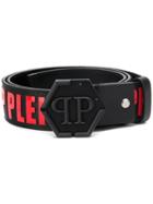 Philipp Plein Contrast Logo Belt - Black