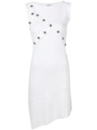 Pinko Embellished Stretch-knit Dress - White