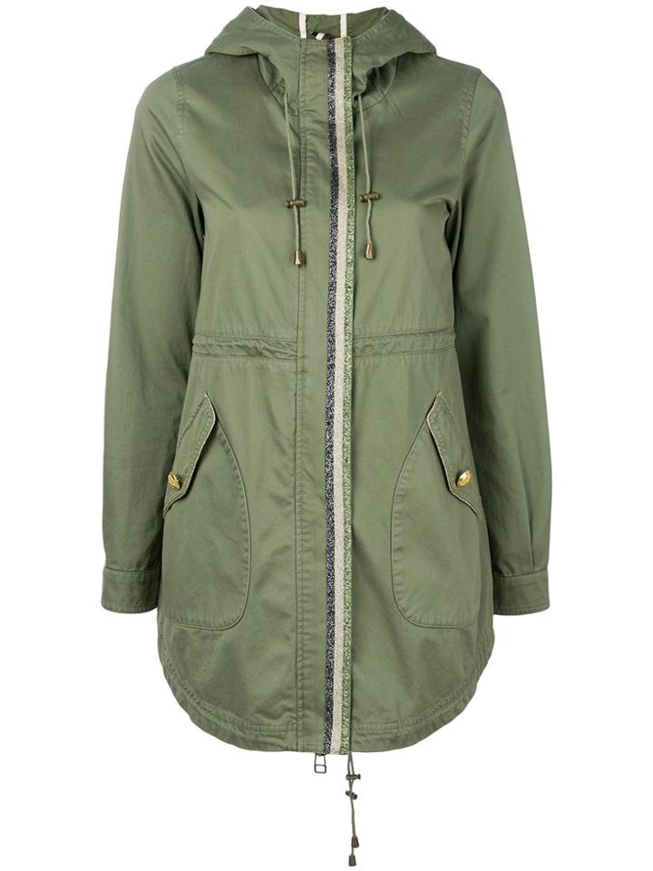Alessandra Chamonix Zipped Parka Coat - Green