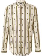 Bagutta Geometric Print Shirt - Nude & Neutrals