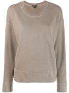 James Perse Round Neck Sweater - Brown