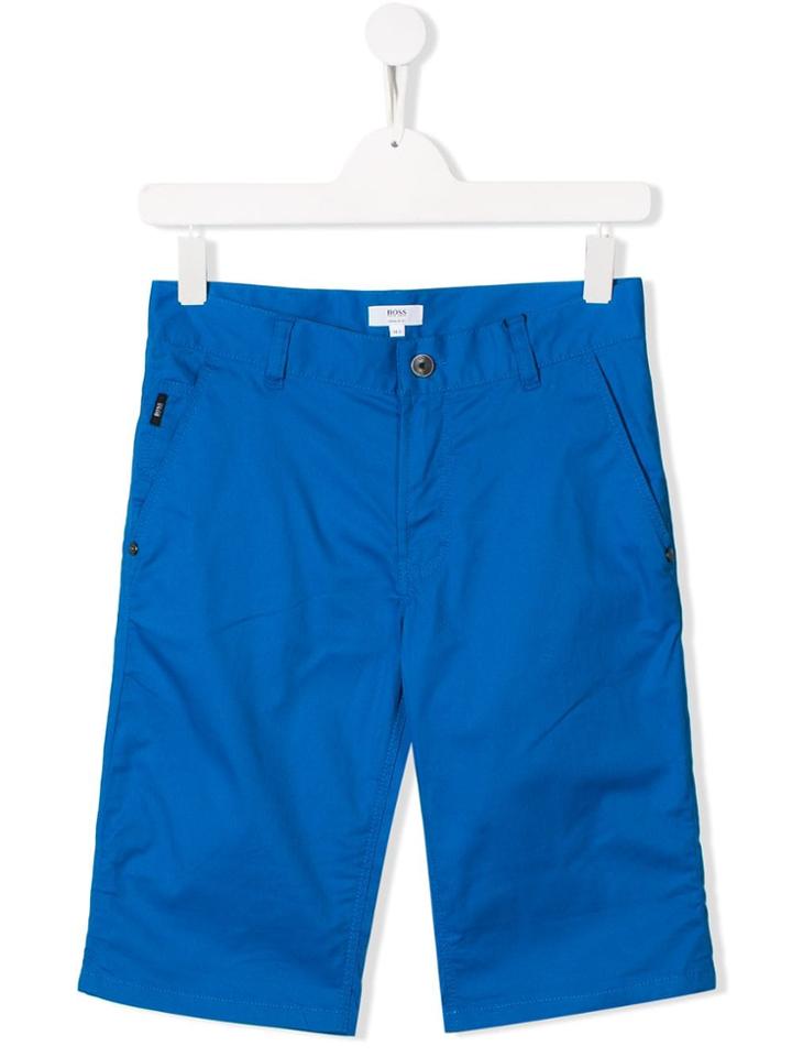 Boss Kids Tailored Chino Shorts - Blue