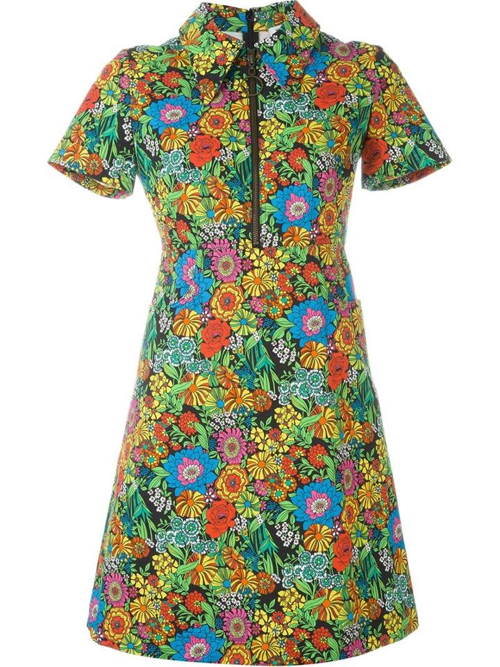 Manoush Floral Print Zip Dress