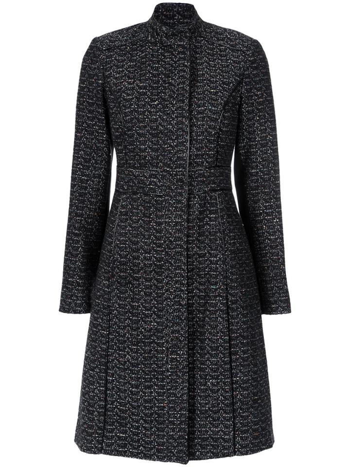 Tufi Duek Brocade Trenchcoat - Black